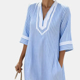 Klara™ | Vestido ligero a rayas con escote en V