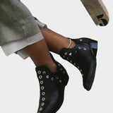 Magdaléna Eternamente Elegantes Zapatos de Cuero con Punta