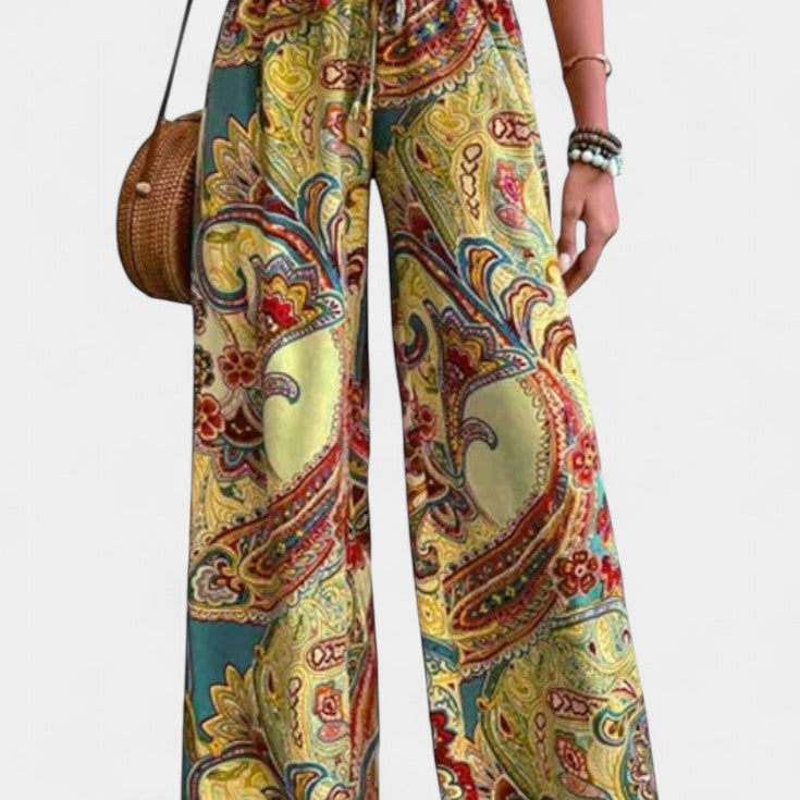 Vitoria Pantalones de Verano de Pierna Ancha