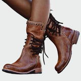 Zapatos de cuero con cordones