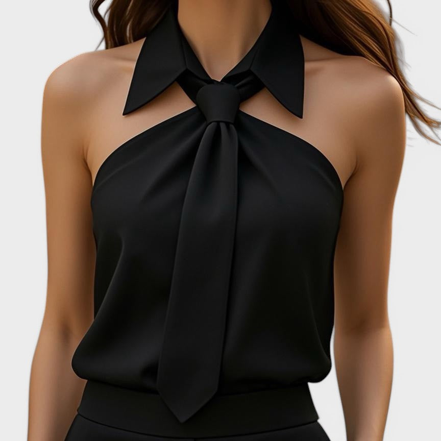 Lucía™ | Blusa halter elegante