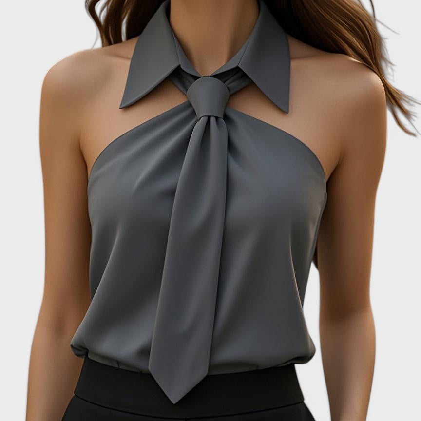 Lucía™ | Blusa halter elegante
