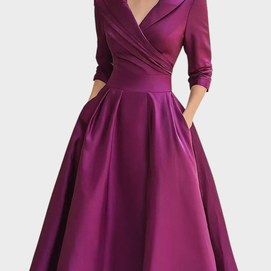 Clara™ | Vestido de satén elegante