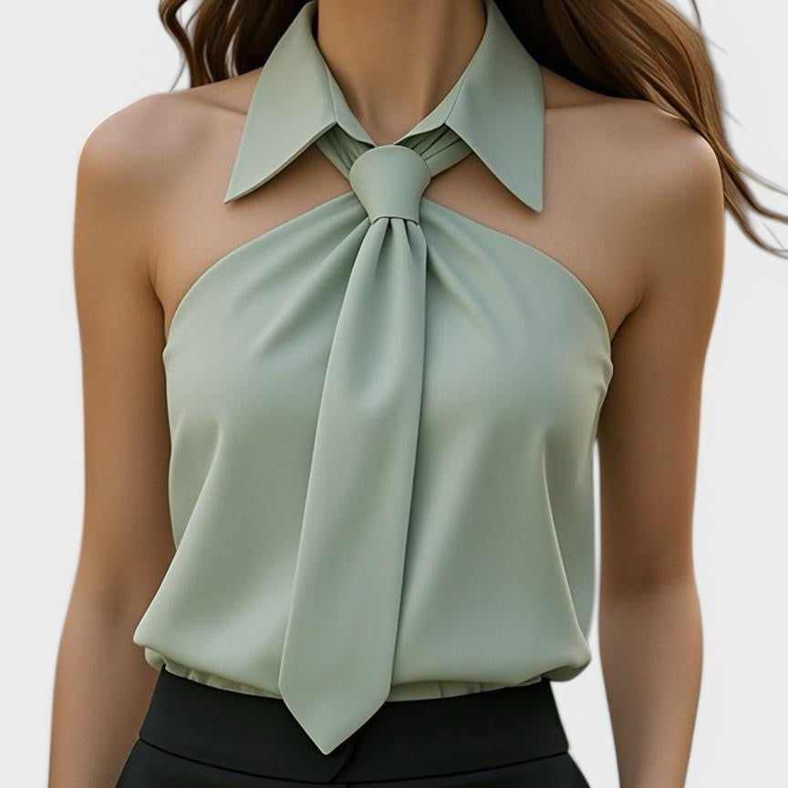 Lucía™ | Blusa halter elegante