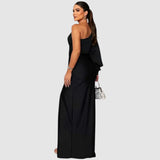 Meda - Elegante vestido maxi de un solo hombro