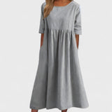 Božena - Vestido Suelto de Algodón