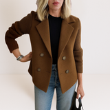 Marta™ | Abrigo Elegante con Mangas de Punto