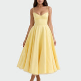 Anna – Vestido Midi Amarillo