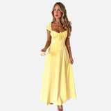Vestido Maxi Prom Amarillo Imperio
