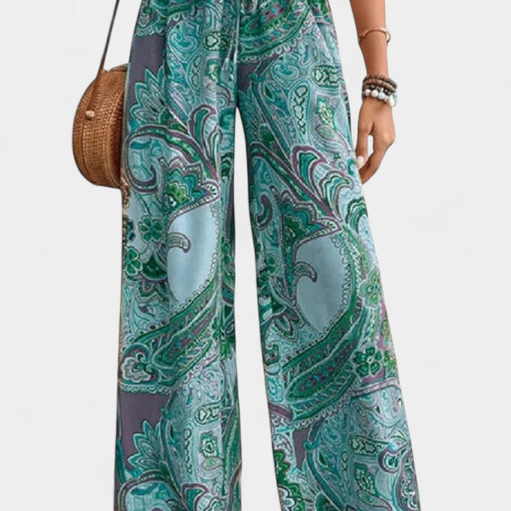 Vitoria Pantalones de Verano de Pierna Ancha