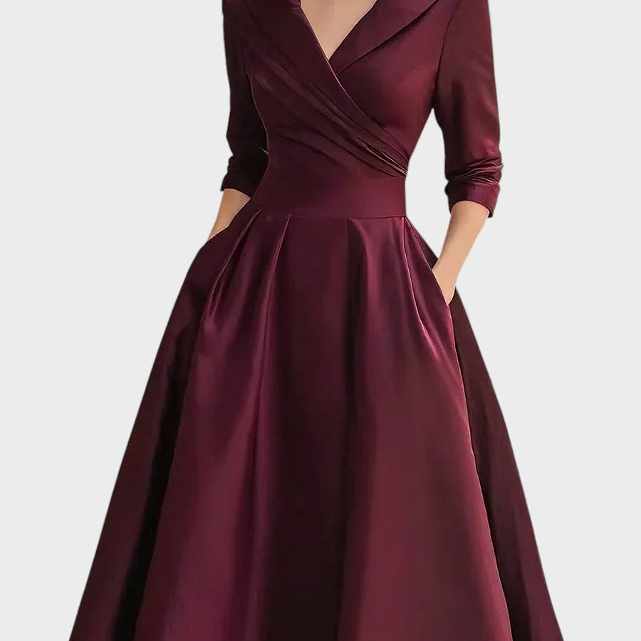Clara™ | Vestido de satén elegante