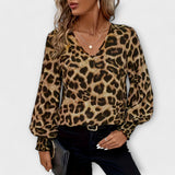 Joana | Blusa de Estampado de Leopardo