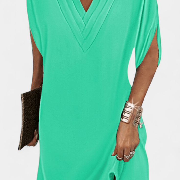 Vestido Elegante Lesley con Escote en V