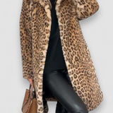 LEIA - Saco Largo y Suave con Estampado de Leopardo