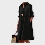 Elegante vestido polo de material premium