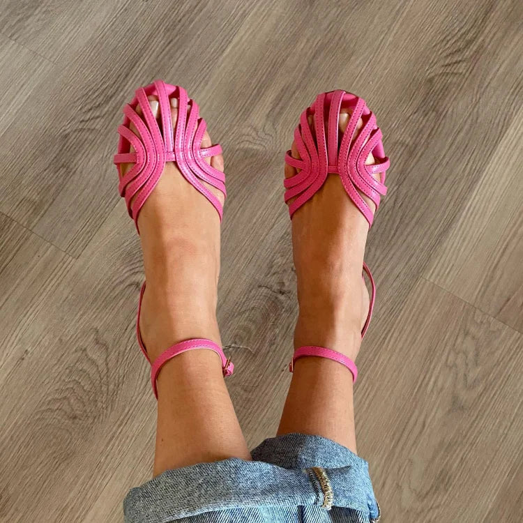 Carla - Sandalias Joya Doradas