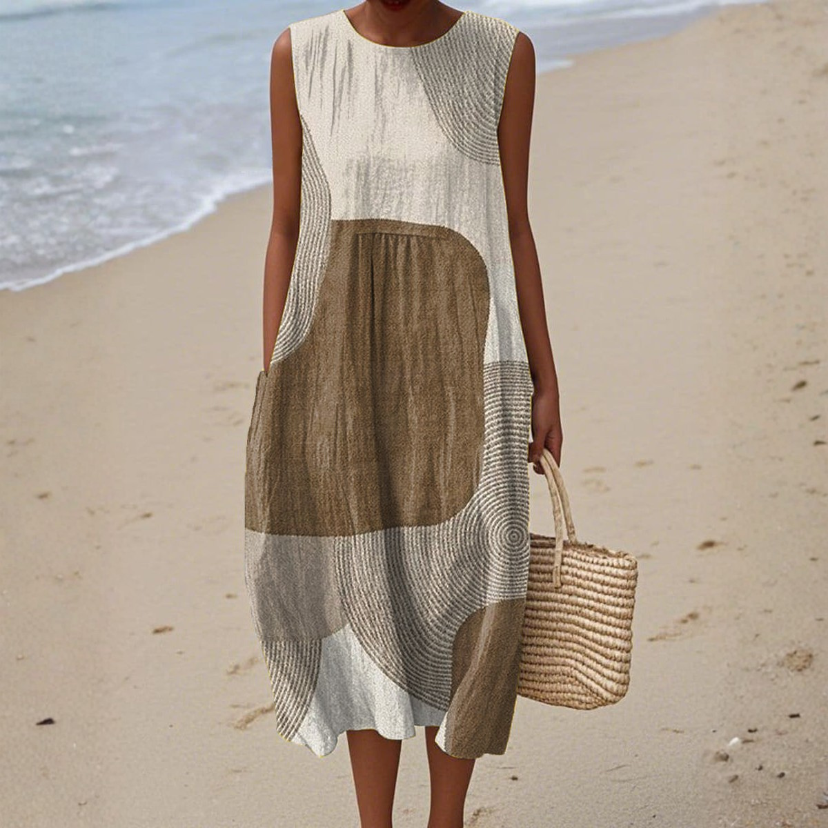 Fiona | Vestido Midi Sin Mangas