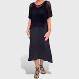 Claudia - Vestidos de Verano con Parte Superior Trenzada