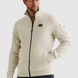 Filip - Suéter con cremallera en elegante tejido