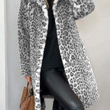LEIA - Saco Largo y Suave con Estampado de Leopardo