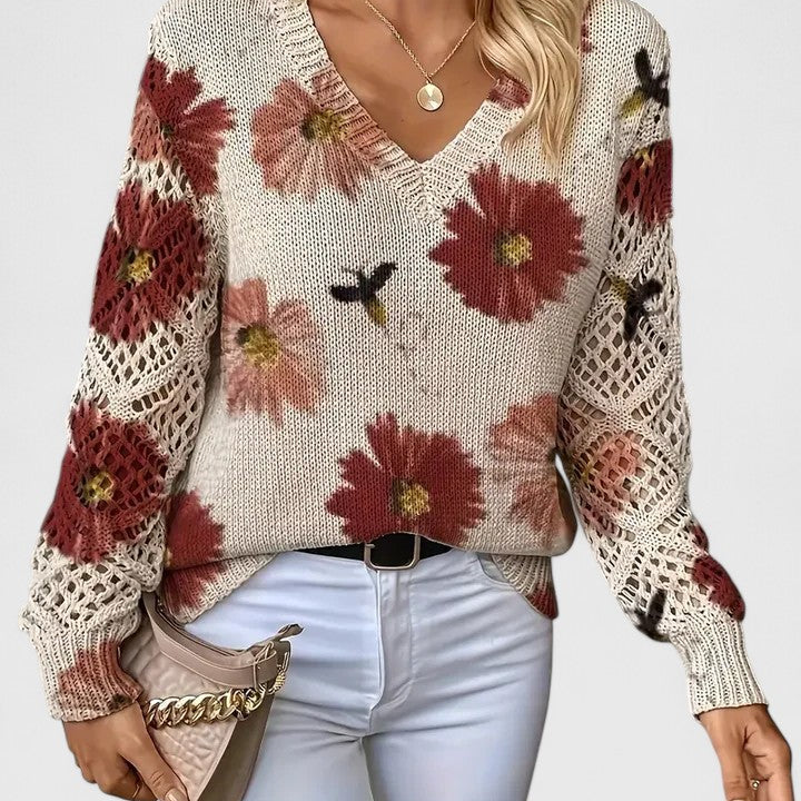 Antonia™ | Jersey elegante con estampado floral