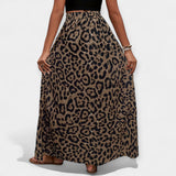 Falda Midi de Leopardo