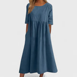 Božena - Vestido Suelto de Algodón