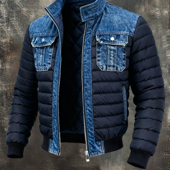 Matej - Chaqueta de Denim Vintage