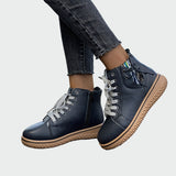 Zapatos ortopédicos de cuero con parte superior baja