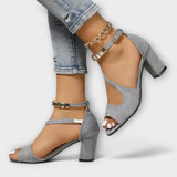 Juwel - Zapatos ortopédicos de tacón alto para mujer en verano