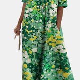 Elena | Vestido midi floral suelto y ligero