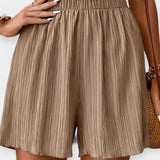 Pantalones Cortos Elegantes con Pliegues