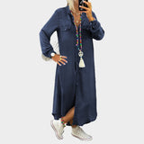Vestido de mezclilla con manga larga