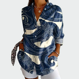 Camisa de estilo con estampado floral