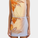 Vestido Mini Sereno en Floral Secuoya