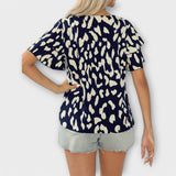 Evelyn - Blusa diaria con escote redondo