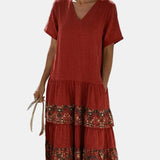 Martina | Vestido midi floral suelto y ligero