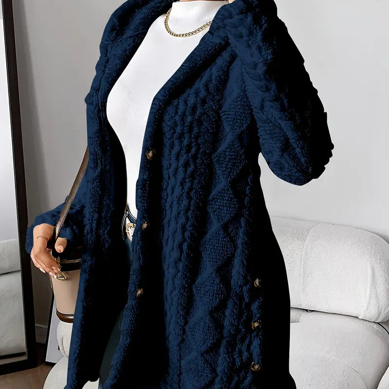 Sarahi™ | Abrigo esponjoso con capucha