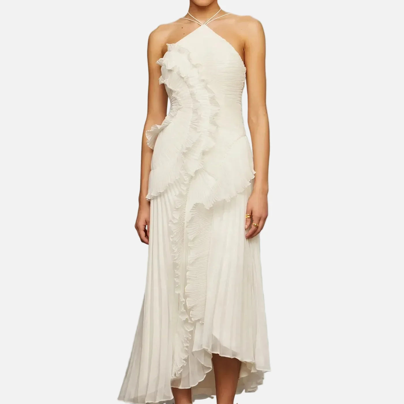 Vestido Maxi con Volantes Emma