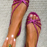 Maria - Sandalias Doradas Elegancia de Verano