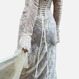 Vestido Maxi de Invitada de Boda con Encaje Largo Livilla