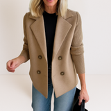 Marta™ | Abrigo Elegante con Mangas de Punto