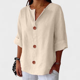 Alejandra™ | Blusa casual de lino