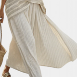 Isaura | Elegante Conjunto de Daisy de Bambú y Lino