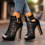 Liliana | Tacones altos con encaje
