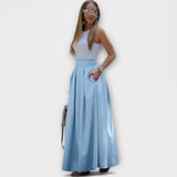Tzafira – Elegante falda maxi con cintura alta