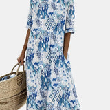 Emma | Vestido midi floral suelto y ligero