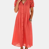 Sara | Vestido midi floral suelto y ligero