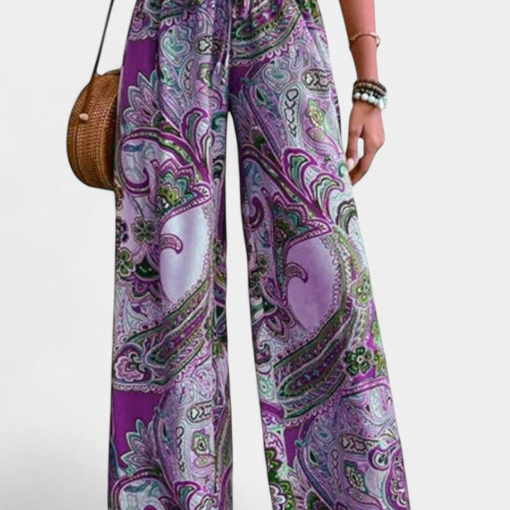 Vitoria Pantalones de Verano de Pierna Ancha