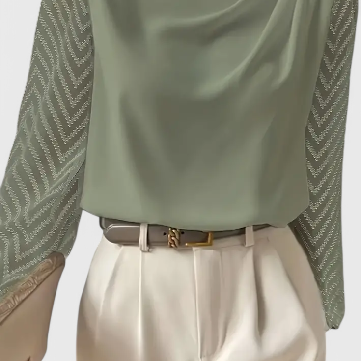 Blusa Elegante Zaraa con Mangas Transparentes